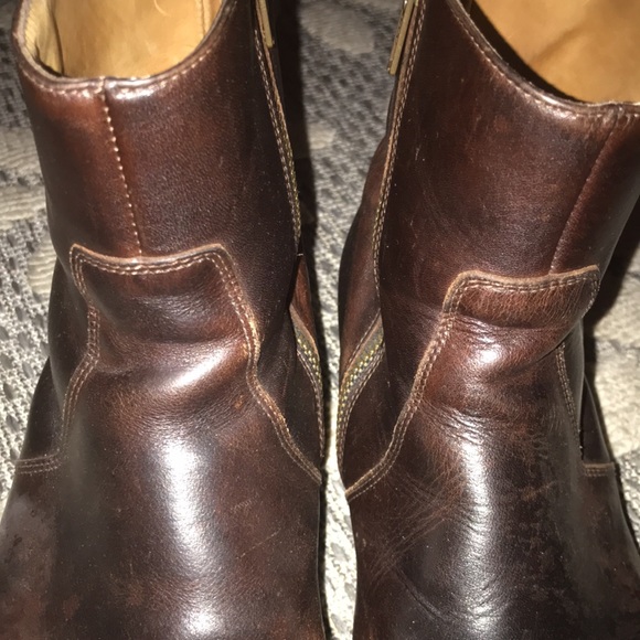 A.P.C. FRANCE ALL LEATHER CHELSEA BOOTS SIZE 42 US 9-10 - Picture 7 of 14